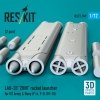RESKIT RS72-0599 LAU-33 ZUNI rocket launcher for US Army & Navy (2 pcs) (F-4, F-8, OV-10) (3D Printed) (1/72)